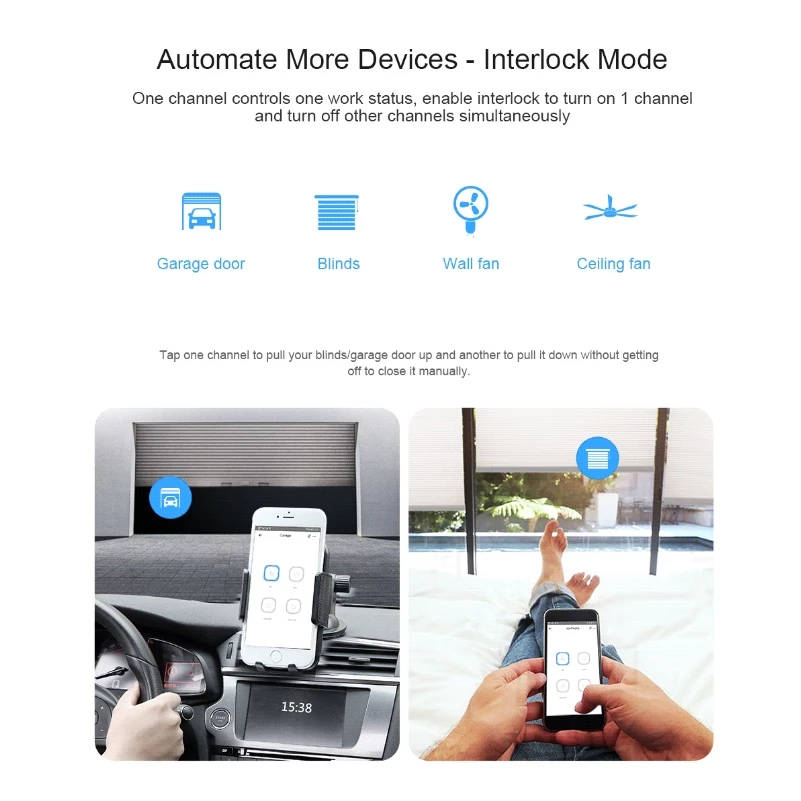 Sonoff 4CH PRO R3 สวิตช์ Wi-Fi สามารถควบคุมเปิดปิด ตั้งเวลาผ่านสมาร์ทโฟน รองรับรีโมท 433MHZ