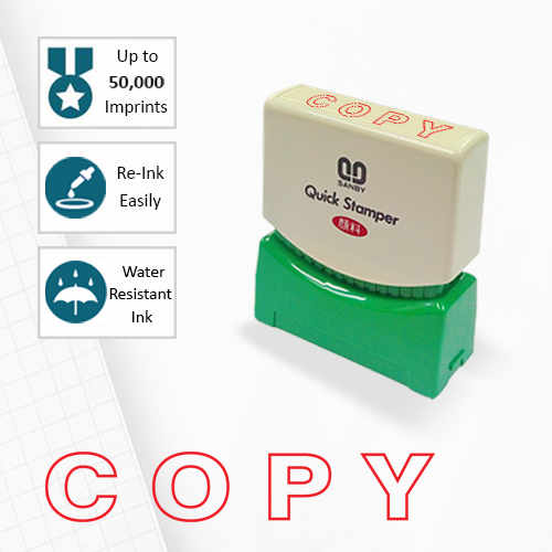 SANBY ตรายางสำเร็จรูป หมึกในตัว รุ่น QUICK STAMPER (S) C17 [COPY]
