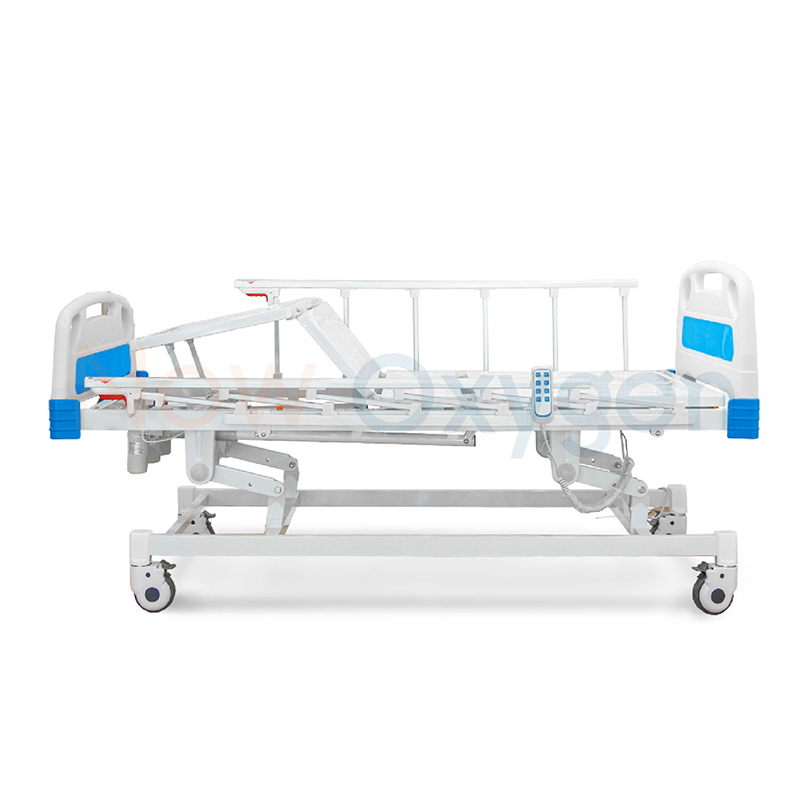 เตียงผู้ป่วย 4 ฟังก์ชั่น ระบบ Hybrid ใช้ได้ทั้งระบบไฟฟ้าและมือหมุน เวลาไฟฟ้าดับก็สามารถปรับด้วยมือหมุนได้ รับประกันศูนย์ไทย 6 ปี