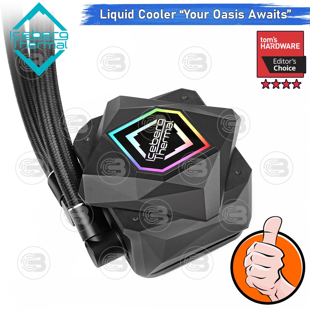[CoolBlasterThai] Iceberg Thermal IceFLOE OASIS 240 AIO CPU Liquid Cooler with A-RGB ประกัน 7 ปี