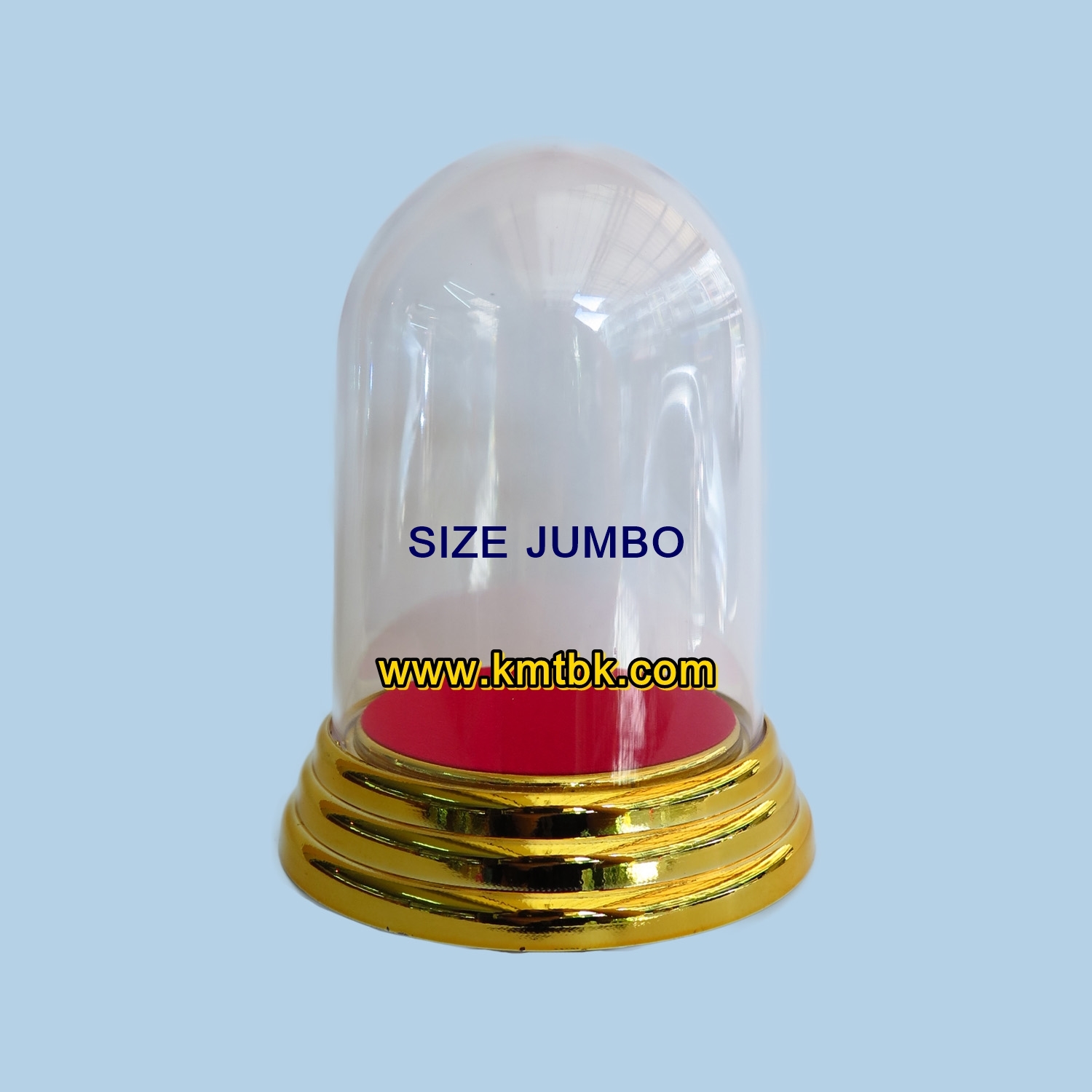 ครอบพระ ฐานครอบพระ ฐานวางพระ ฐานกลม สีทอง Size JUMBO