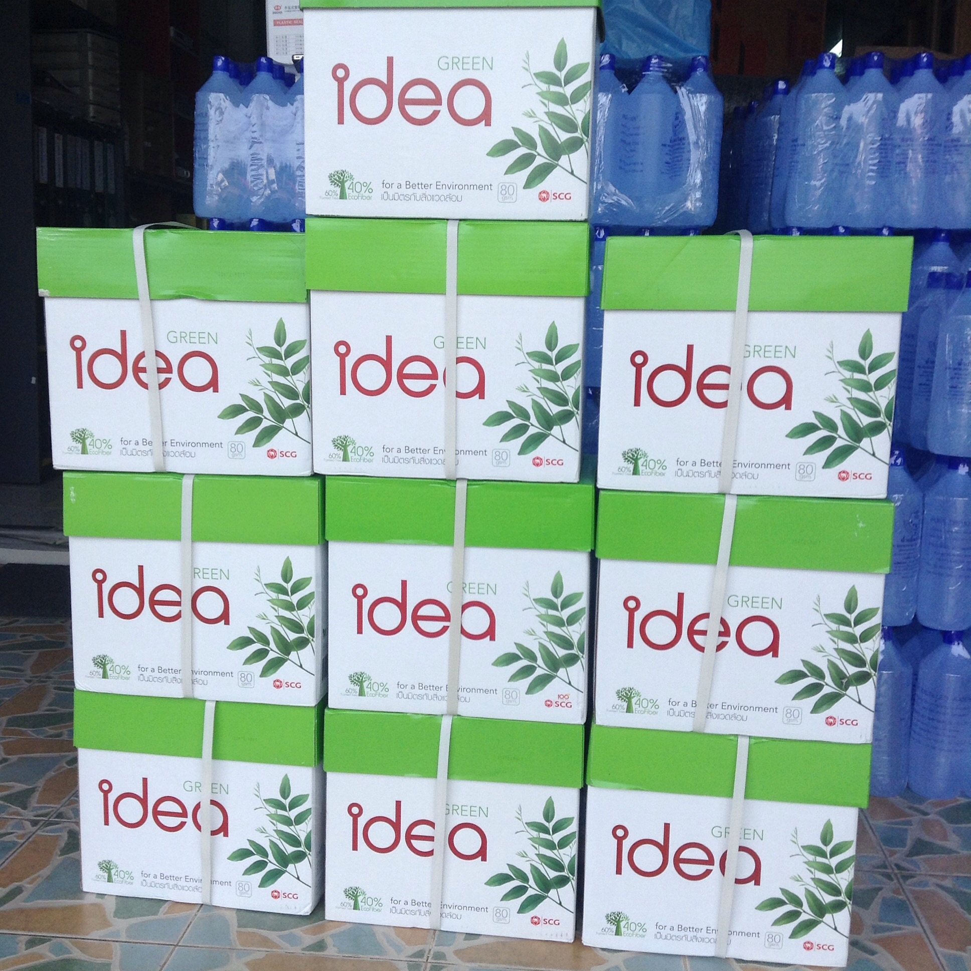 กระดาษถ่ายเอกสารA4 Idea Green 80แกรม