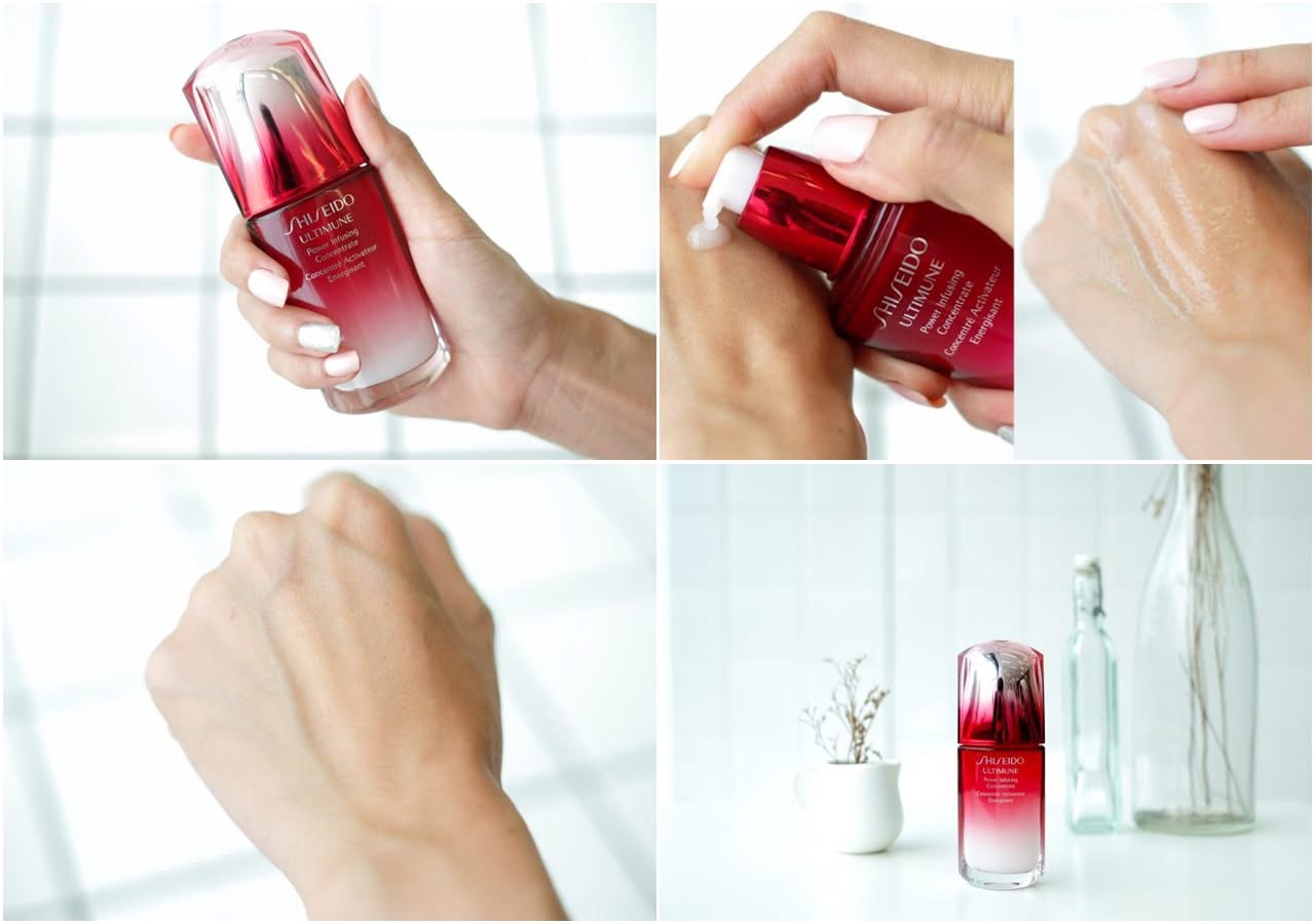 (1ขวด) Shiseido Ultimune Power Infusing Concentrate 10ml. ขนาดทดลอง เซรั่มบำรุงผิว ชิเชโด้ อัลติมูน