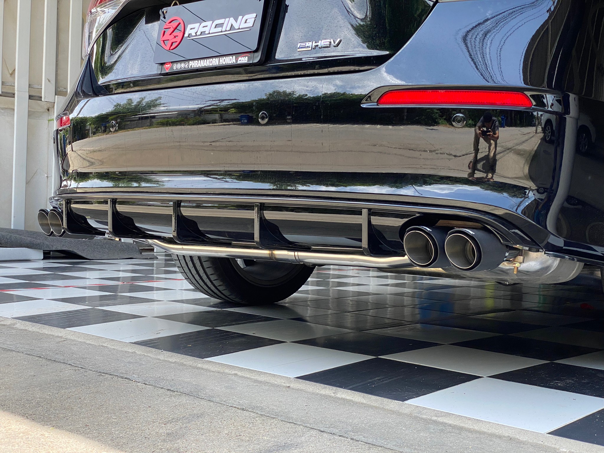 ชุดลิ้นหลัง ดิฟฟิวเซอร์ Civic FE 2022 พร้อมชุดท่อคู่