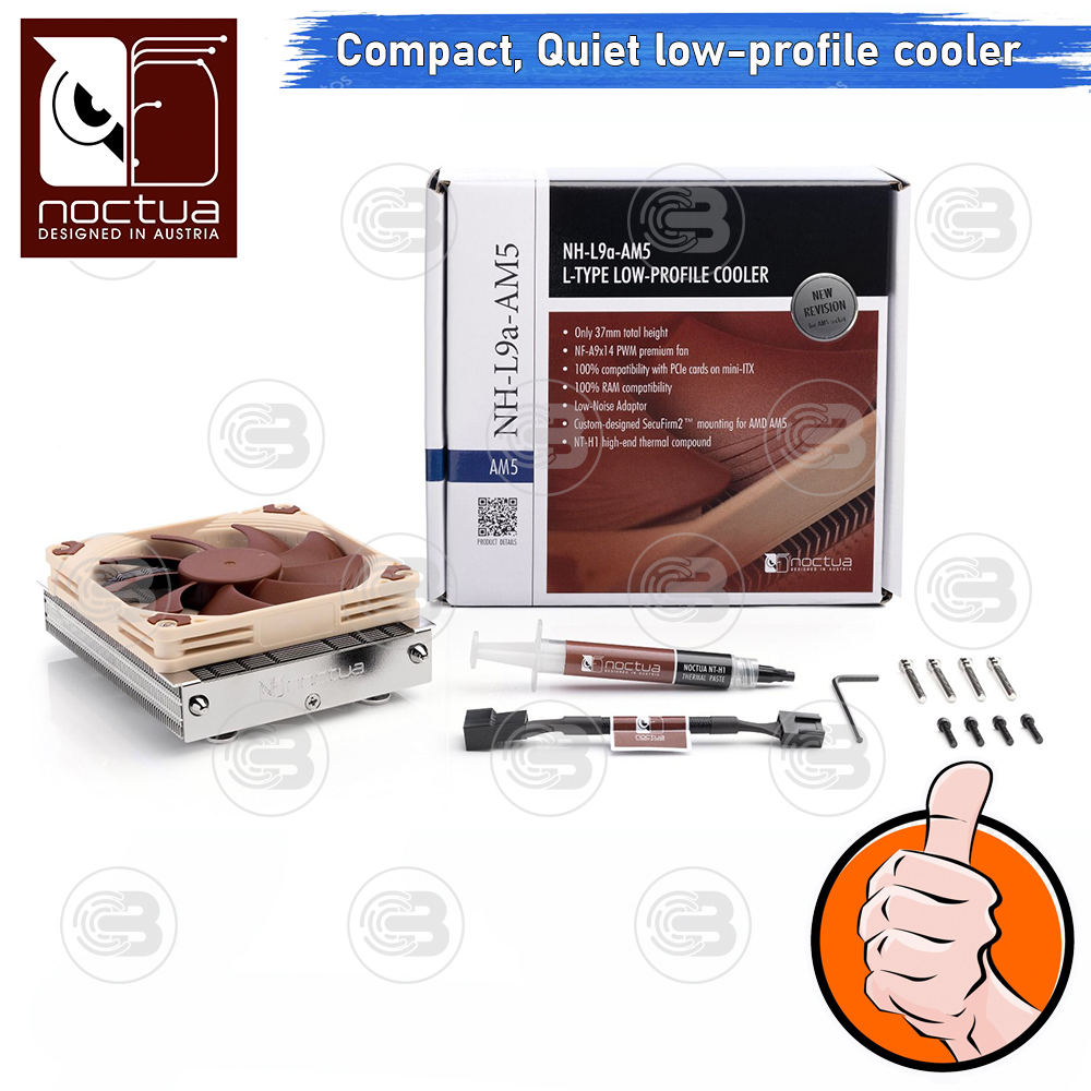 [CoolBlasterThai] Noctua NH-L9a-AM5 Quiet Low-porfile CPU Cooler (AM5) ประกัน 6 ปี