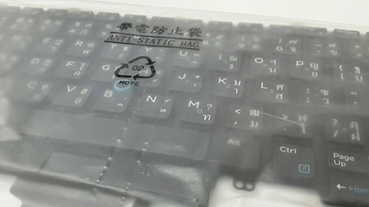 Keyboard Dell Latitude 7480, คีย์บอร์ด มีไฟ Backlit แป้นพิมพ์ Thai/Eng Dell Latitude 4DXYW ของแท้รับประกันศูนย์ Dell Thailand On-site Service