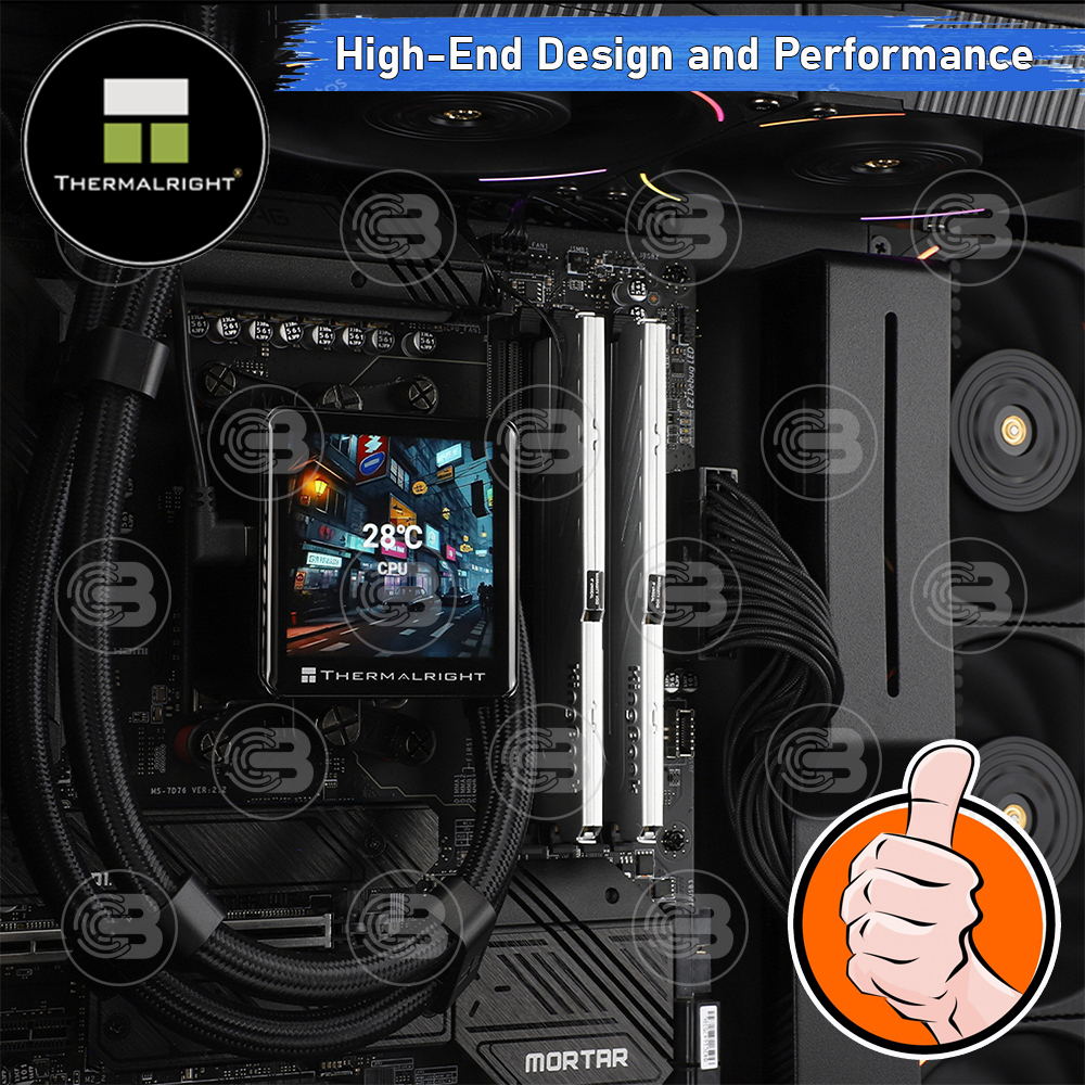 [CoolBlasterThai] Thermalright FROZEN VISION 240 BLACK ARGB AIO Liquid CPU Cooler (AM5/LGA1851 Ready) ประกัน 6 ปี