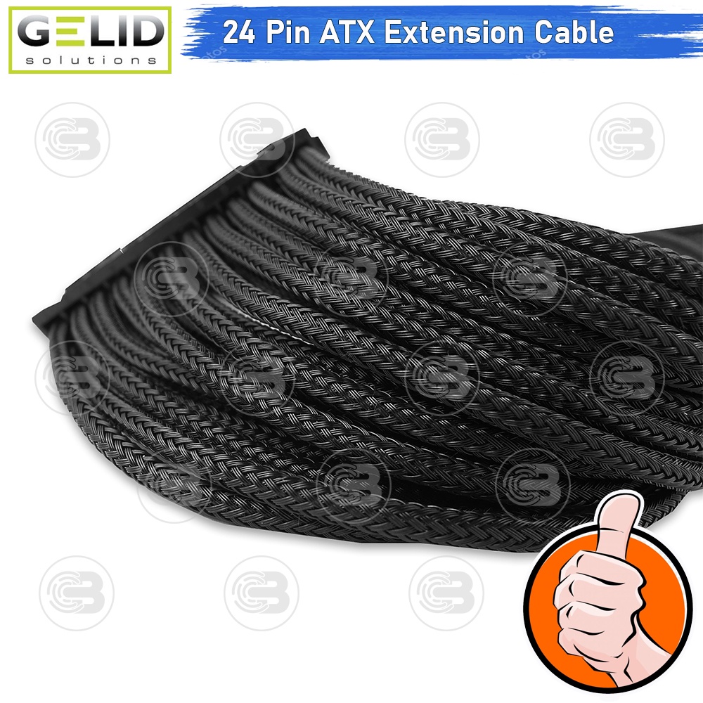 [CoolBlasterThai] GELID 24-Pin ATX EXTENSION BLACK CABLE (CA-24P-01)