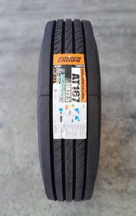 [รุ่นปกติ] GOLDEN CROWN 11R22.5 AT167 16PR โกลเด้นคราวน์ ยางดอกละเอียด ยางจีน ยางถูกดี ยางประหยัด ยางรถบรรทุก ยางเรเดียล
