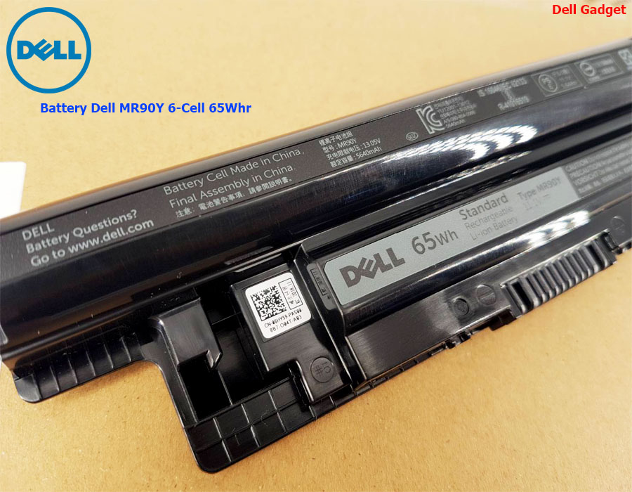 Battery Dell Vostro 2421, 2521, 6-Cell, 65Wh แบตเตอรี่ Dell MR90Y ของแท้รับประกันศูนย์ Dell Thailand On-site Service