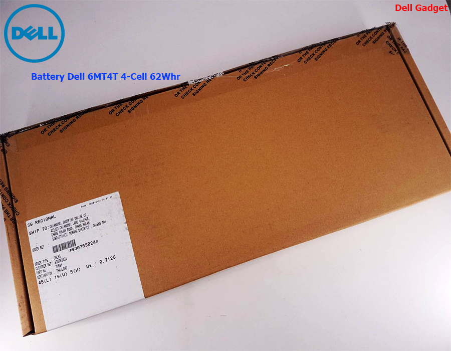 Battery Dell Latitude E5470, 4-Cell, 62Wh, แบตเตอรี่ Dell 6MT4T ของแท้รับประกันศูนย์ Dell Thailand On-site Service