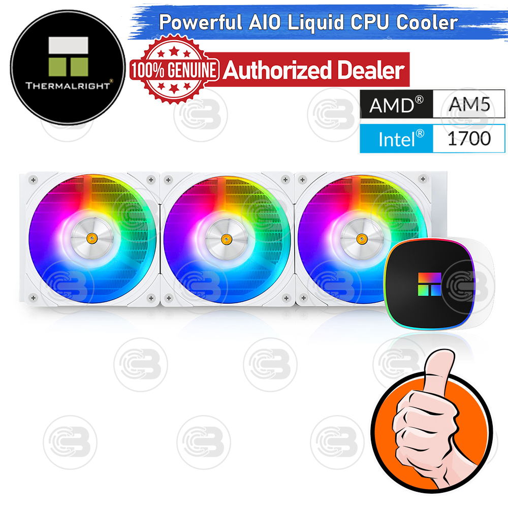 [CoolBlasterThai] Thermalright FROZEN HORIZON 360 WHITE ARGB AIO Liquid CPU Cooler (AM5/LGA1851 Ready) ประกัน 6 ปี