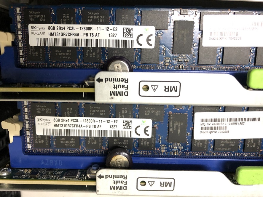 Sun 7042208 [TorCompTH Thailand] Sun 8GB 2Rx4 PC3L-12800R DDR3L-1600 DIMM for Sun T4-1 T4-2 T4-4 T5-2