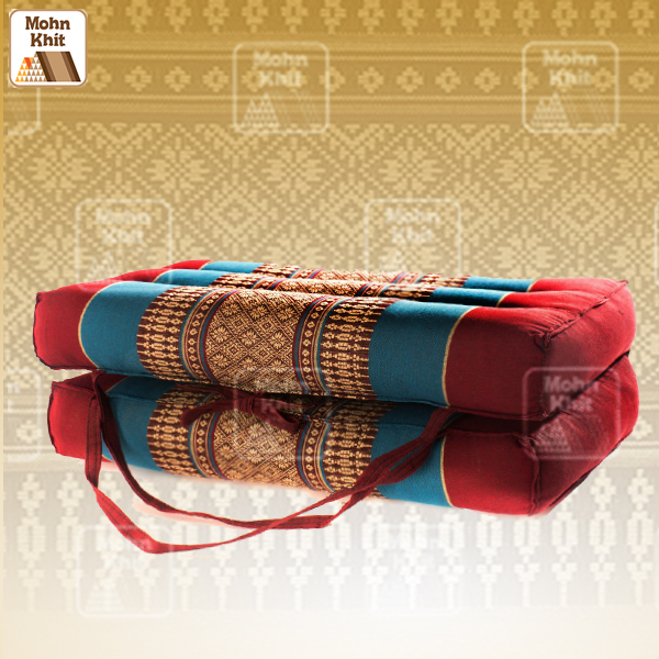 เบาะรองนั่ง เบาะรองนั่งพับเก็บได้ เบาะรองนั่งระนาดผ้าขิด สินค้า OTOP ขนาด 40x40x7Cm//Seat cushions Khit fabric