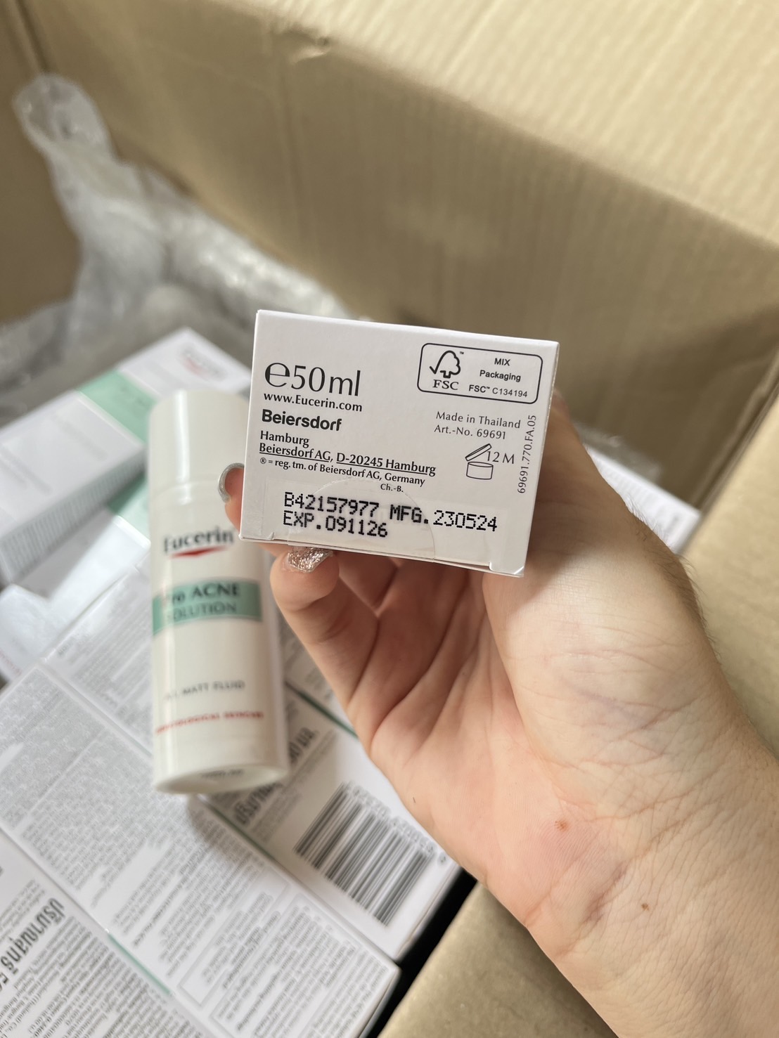 Eucerin Pro Acne Solution A.I. Matt Fluid 30ml. ผลิตภัณฑ์บำรุงผิวหน้า สำหรับผู้มีปัญหาสิว ผิวมัน