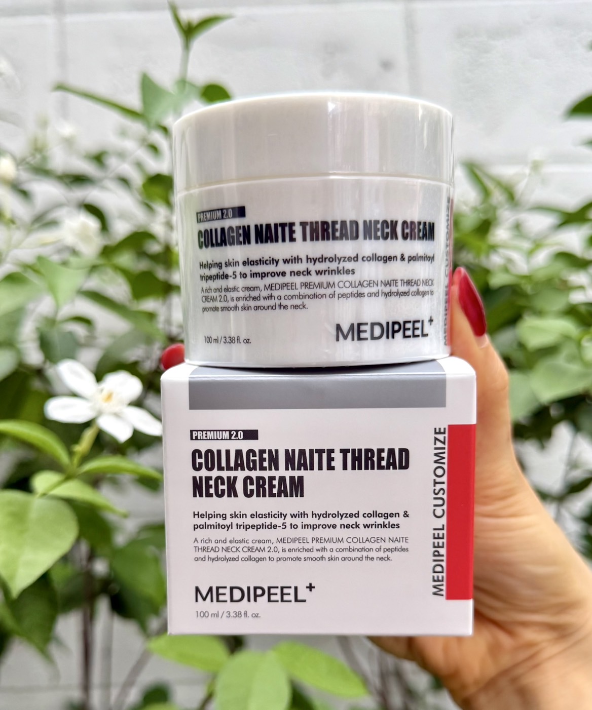 Medi-Peel premium Naite thread Neck Cream 100ml. ครีมบำรุงผิวบริเวณลำคอ (1กล่อง)