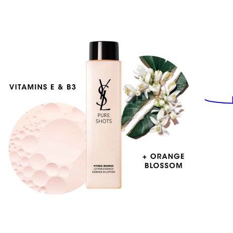 YSL Pure Shots Hydra Bounce Essence-In-Lotion 30ml. โลชั่นเสริมความชุ่มชื้นและความสบายผิว