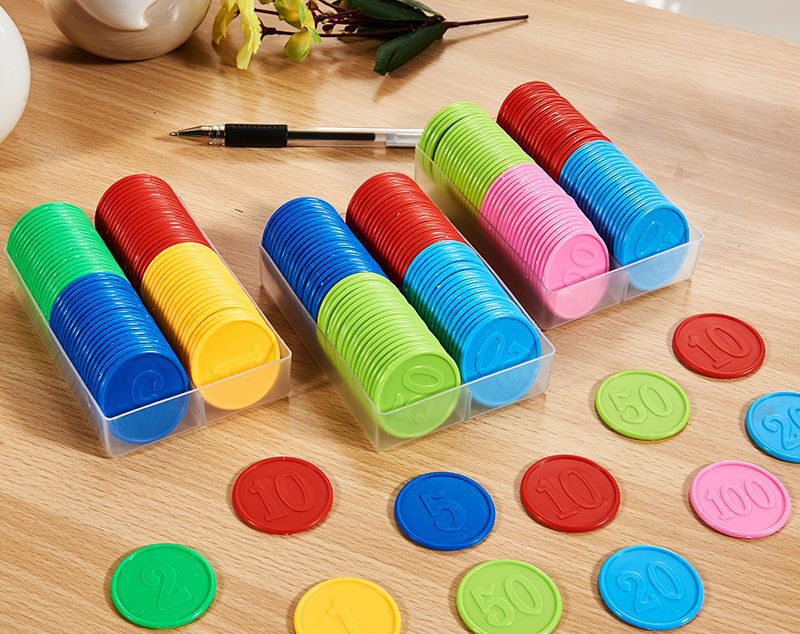 เหรียญชิปพลาสติก Mahjong/Poker Plastic Chip Coin