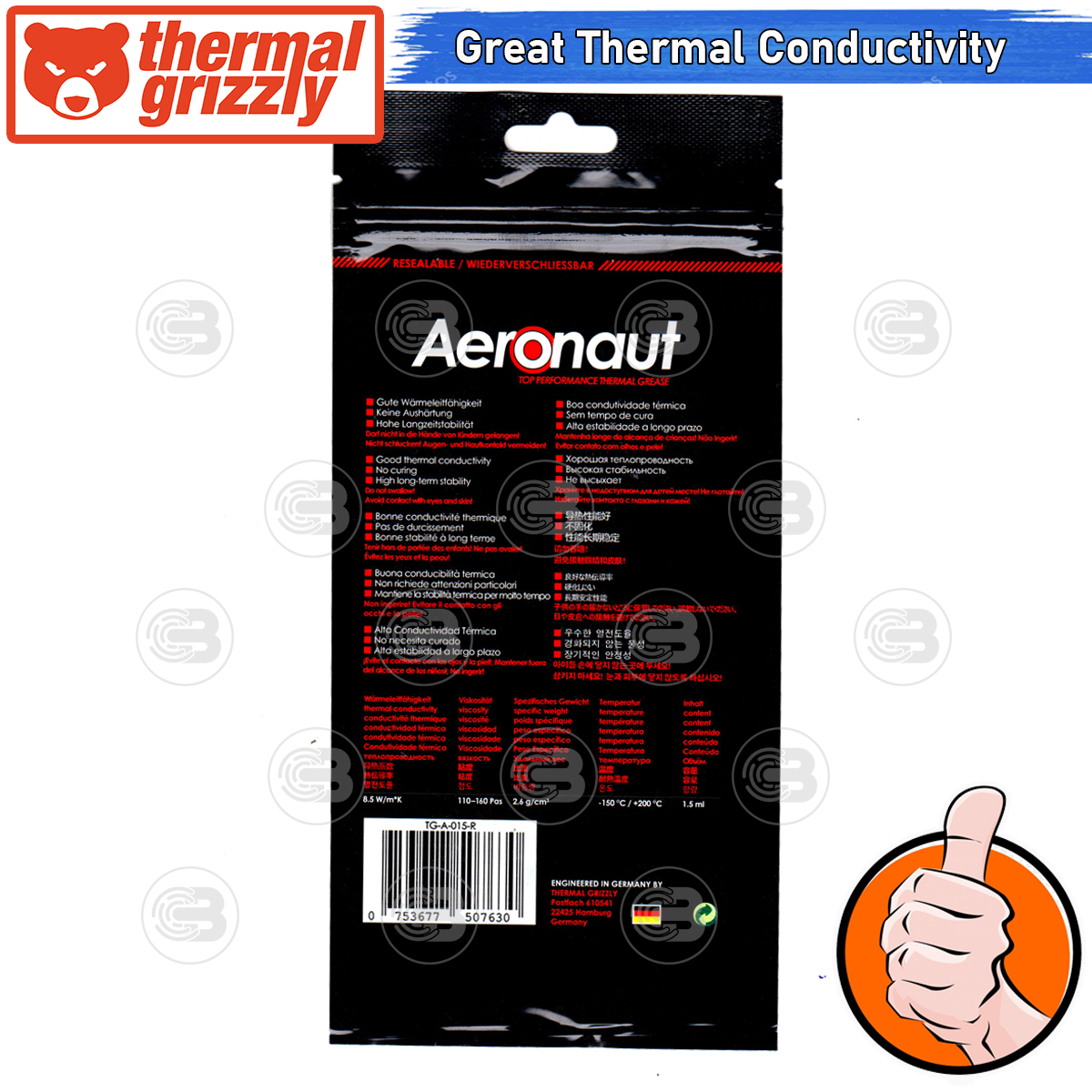 [CoolBlasterThai] Thermal Grizzly Aeronaut 3.9g.Thermal compound