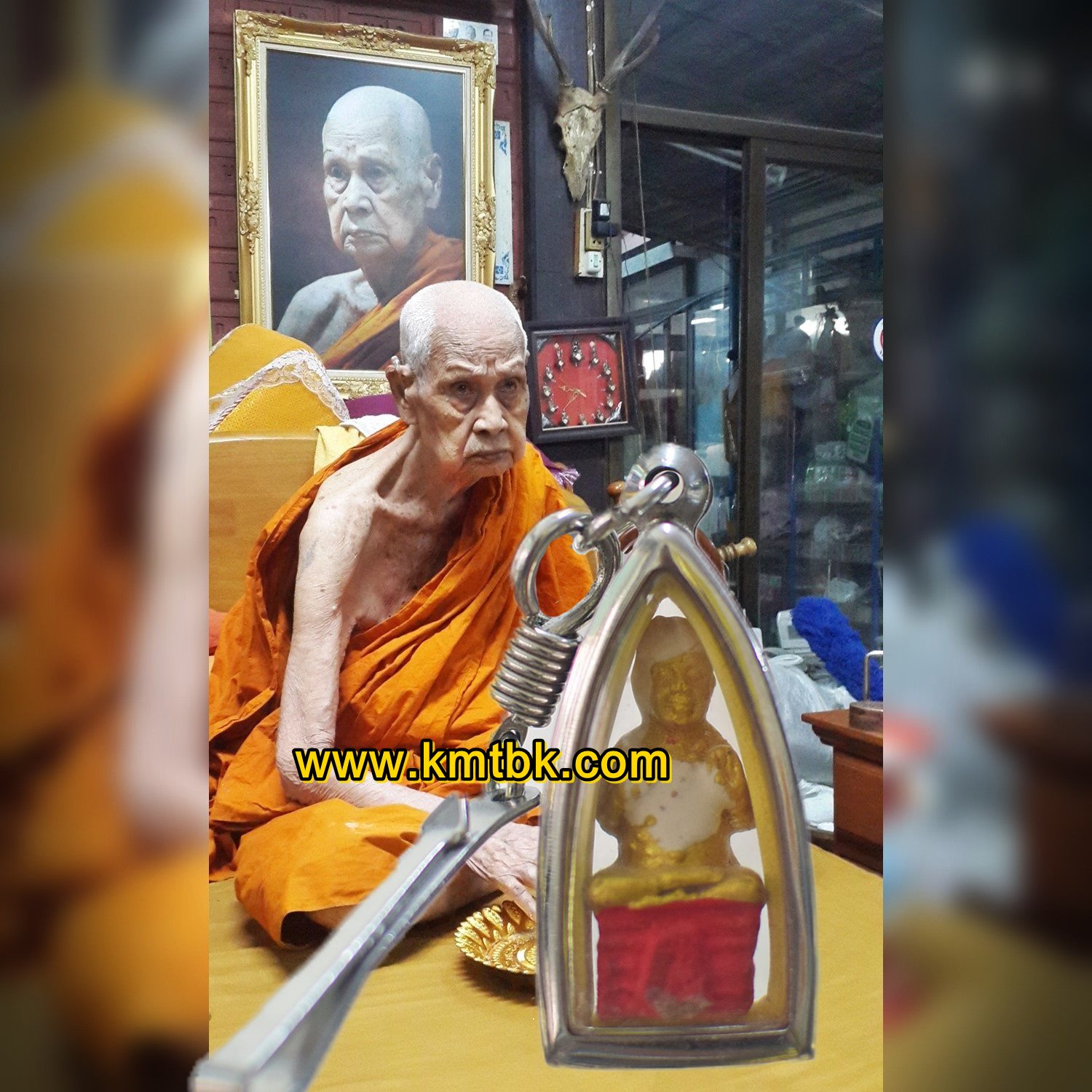 กุมารทอง ฐาน95 หลวงปู่แย้ม วัดสามง่าม จ.นครปฐม ขนาดพกพา ปี2552 ของแท้จากวัด