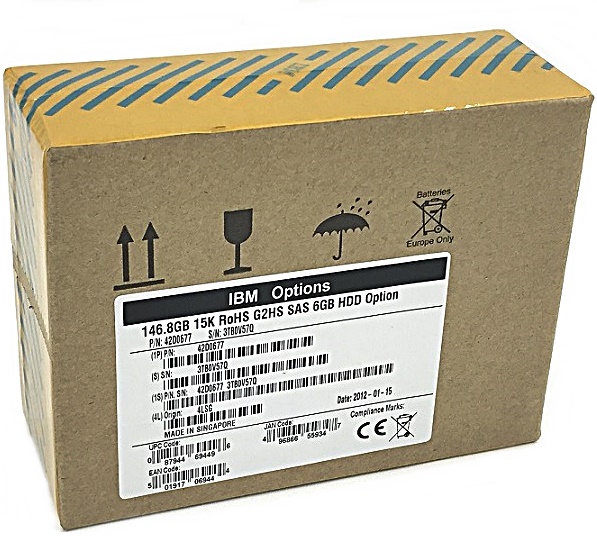 NEW, IBM 42D0677 42D0678 [TorCompTH - ขาย จำหน่าย ราคา] IBM 146GB 15K 6G SFF 2.5in SAS HDD for System x