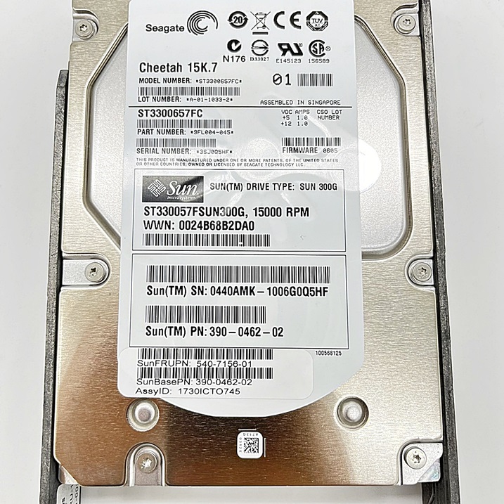 SUN XTC-FC1CF-300G15KZ 540-7156-01 [TorCompTH Thailand ขาย จำหน่าย ราคา] Sun 300GB 15K FC-AL Disk Assembly with tray for Sun ST6140