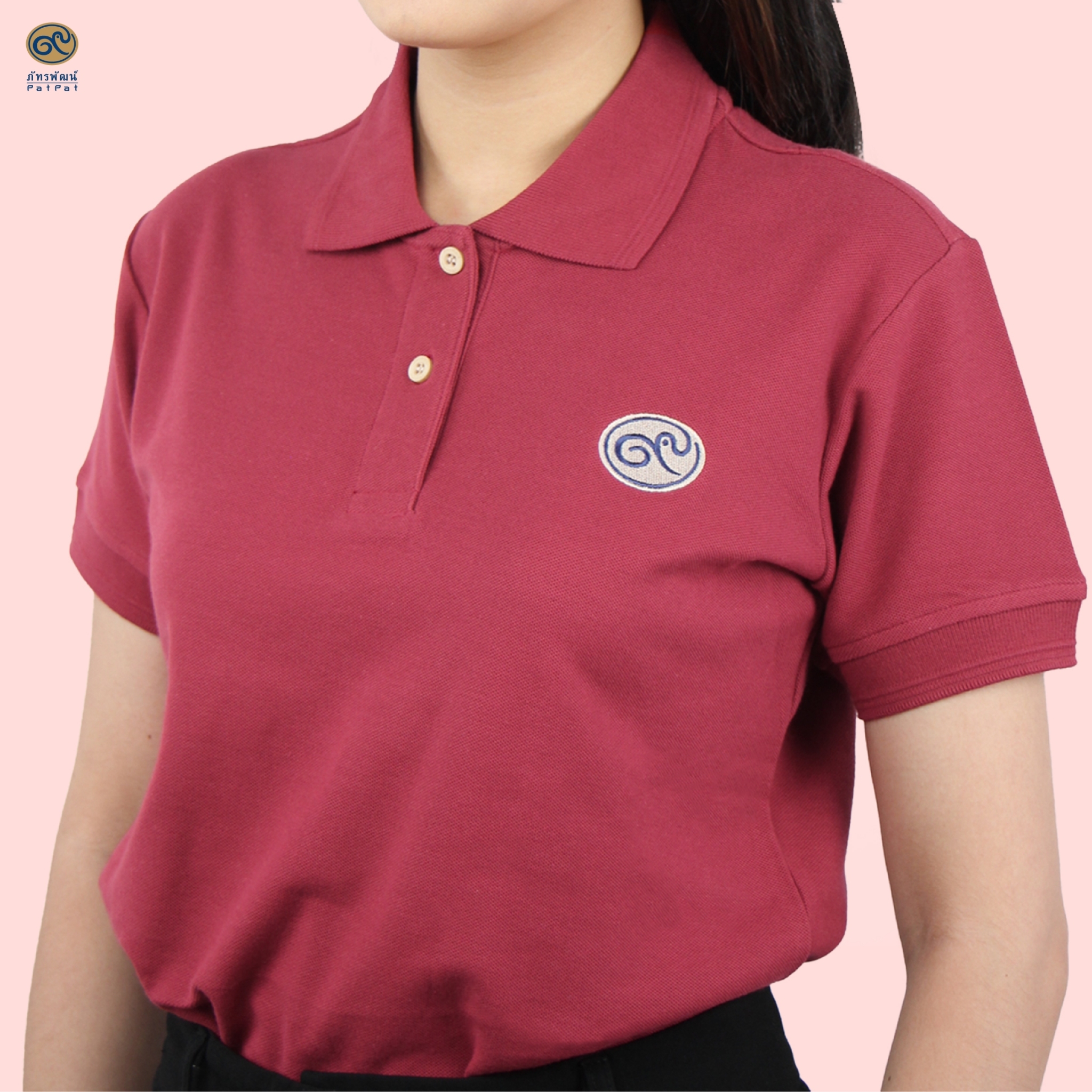 เสื้อโปโลภัทรพัฒน์ สีแดง