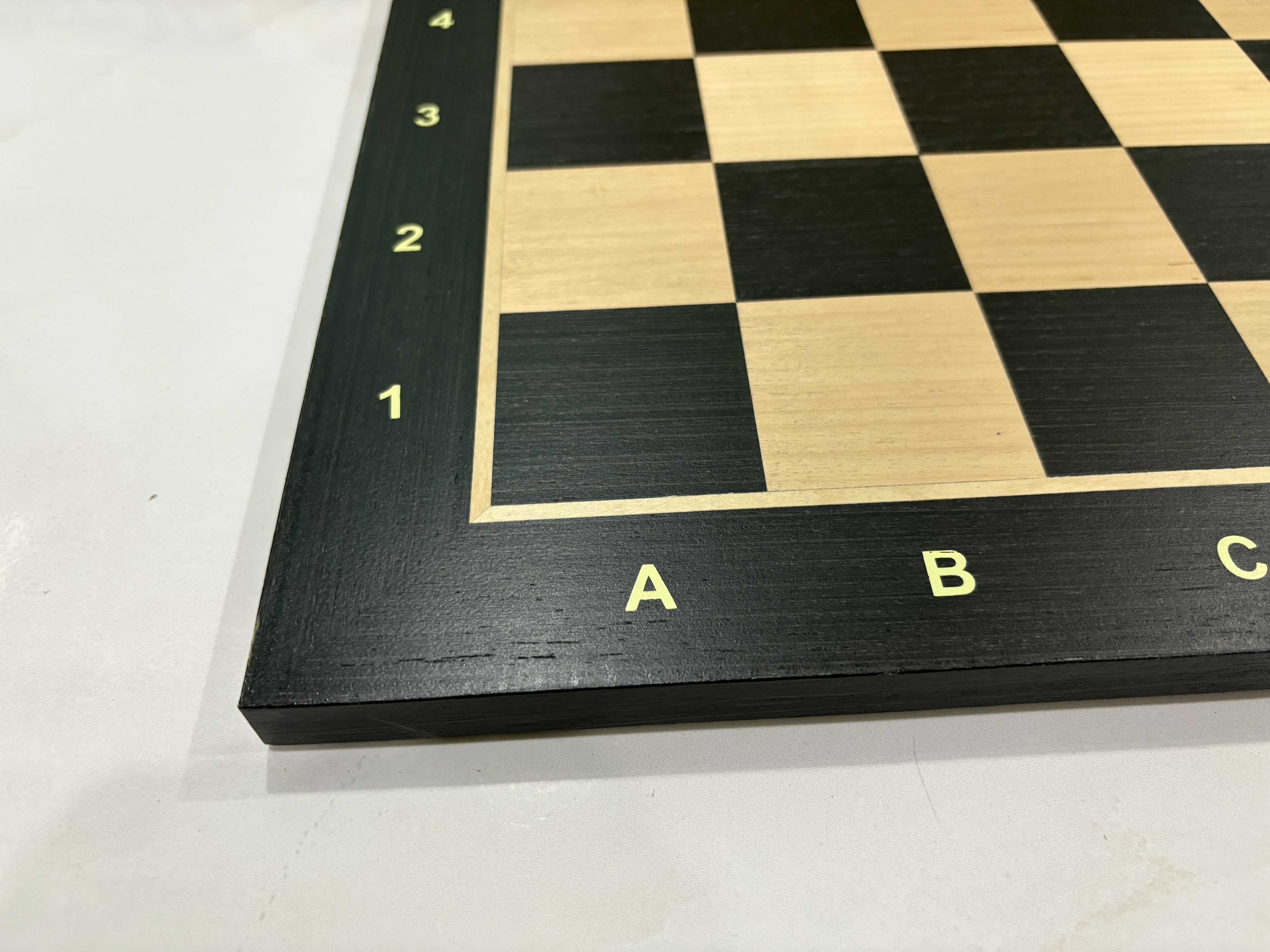 21" Ebony & Maple Wooden Chess Board กระดานหมากรุกสากลไม้Ebony