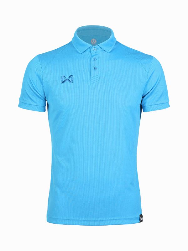 Warrix Vaffle Polo Shirt รหัส WA-222PLACL34 เสื้อโปโล วอริกซ์ แขนสั่น สีฟ้า LL
