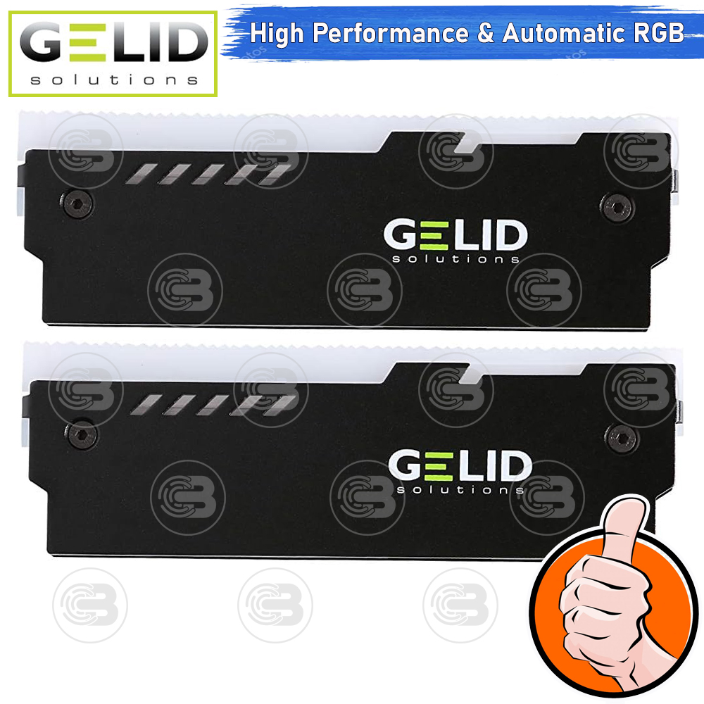 [CoolBlasterThai] GELID LUMEN RGB RAM COOLER (BLACK) ประกัน 2 ปี