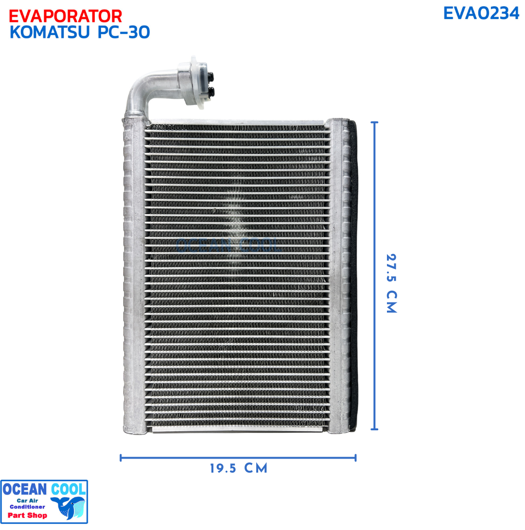คอยล์เย็น โคมัสซึ PC-30 EVA0234 EVAPORATOR KOMATSU PC-30 ตู้แอร์ คูโบต้า โคมัทสุ คอยเย็น คอล์ยเย็น