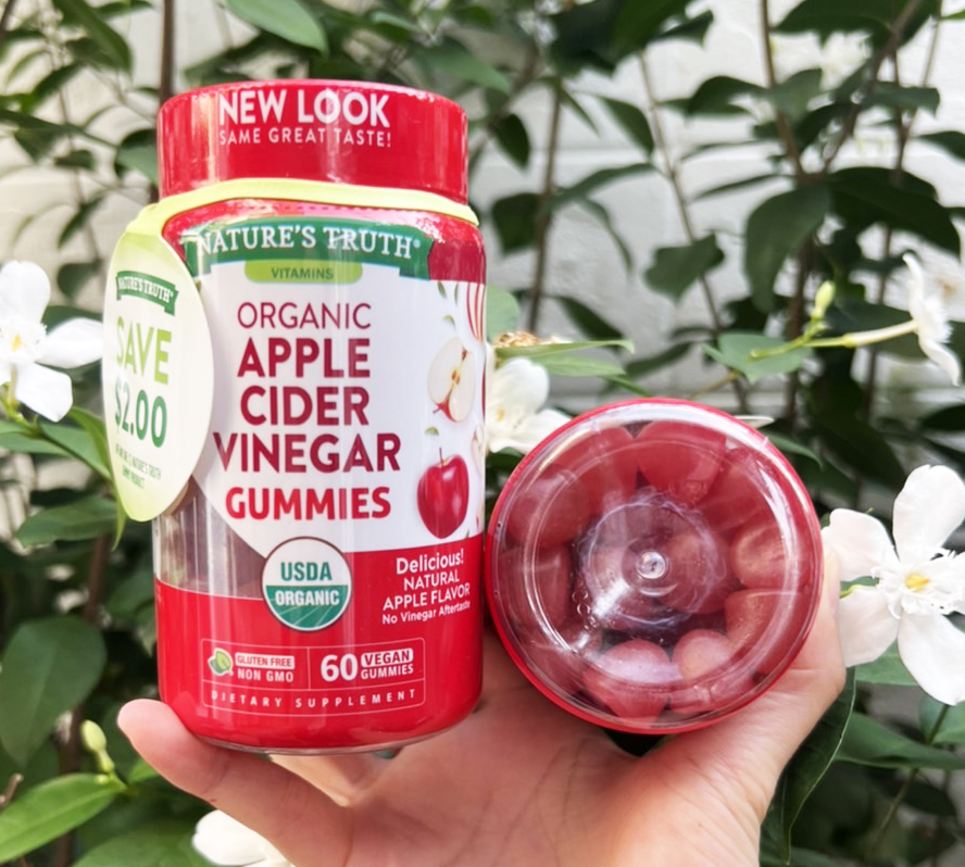 แพ็คเก็จใหม่ Nature's Truth Organic Apple Cider Vinegar 500mg (บรรจุ 60 gummies) เยลลี่แอ๊ปเปิ้ลไซเดอร์