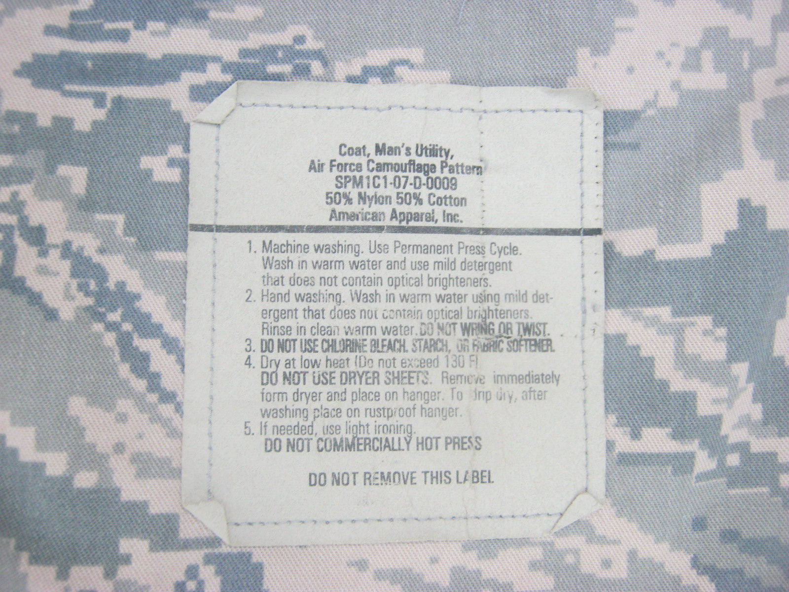 เสื้อเสืออากาศสหรัฐ pattern พิเศษ