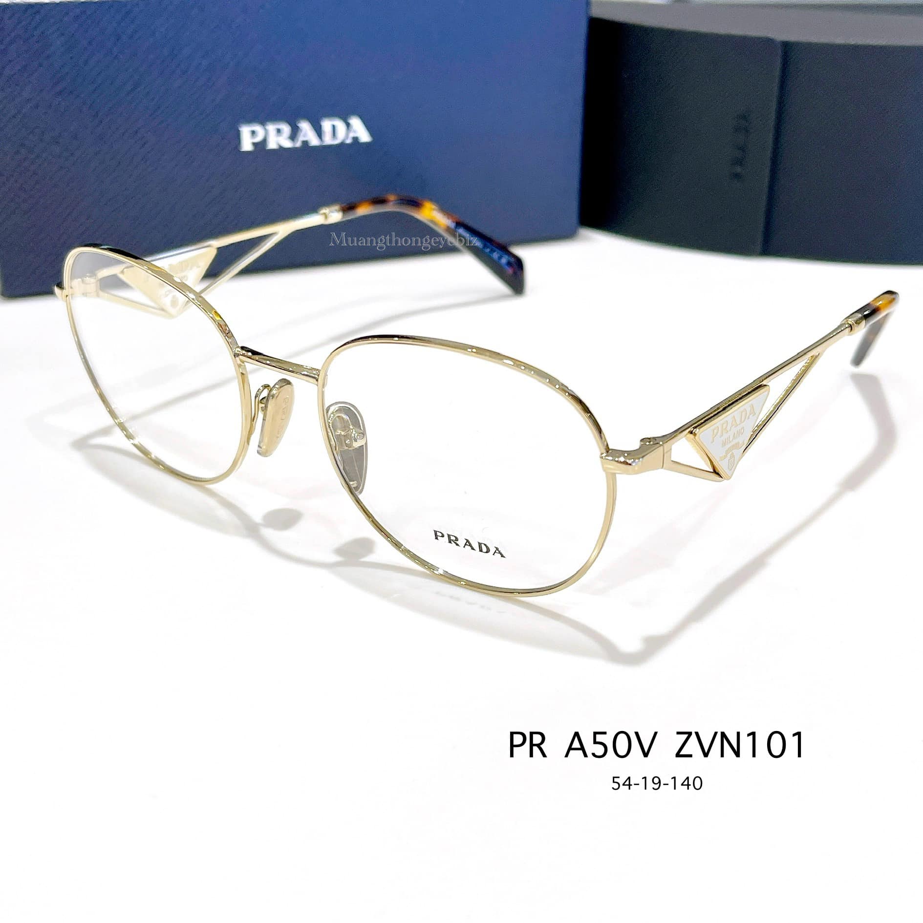 กรอบแว่นสายตา PRADA PR A50V ZVN1O1 - Pale gold