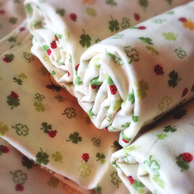 ผ้าอ้อมสาลูcotton ญี่ปุ่น แพ็ค 6 ผืน