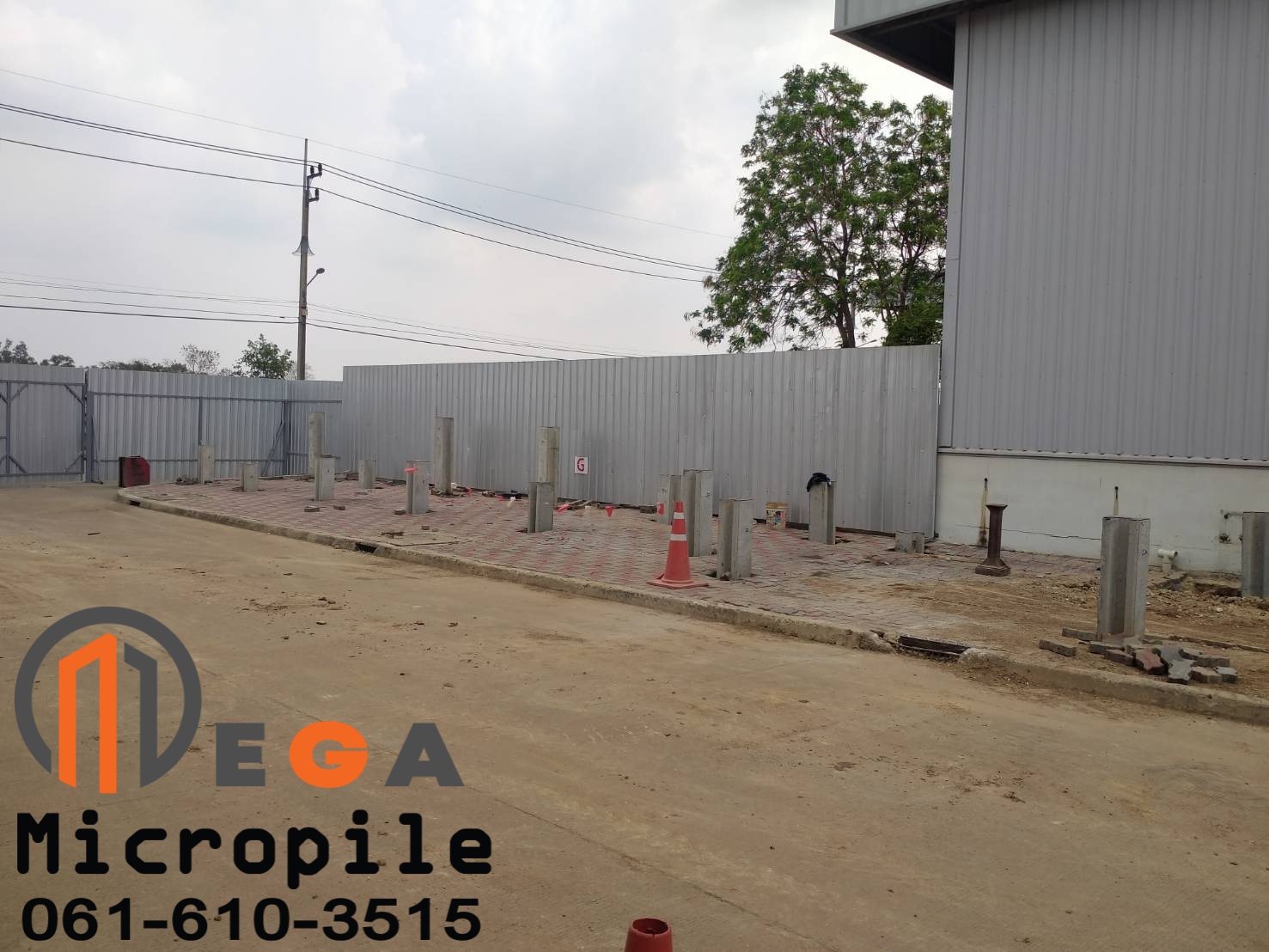 ตอก เสาเข็มไมโครไพล์ I26