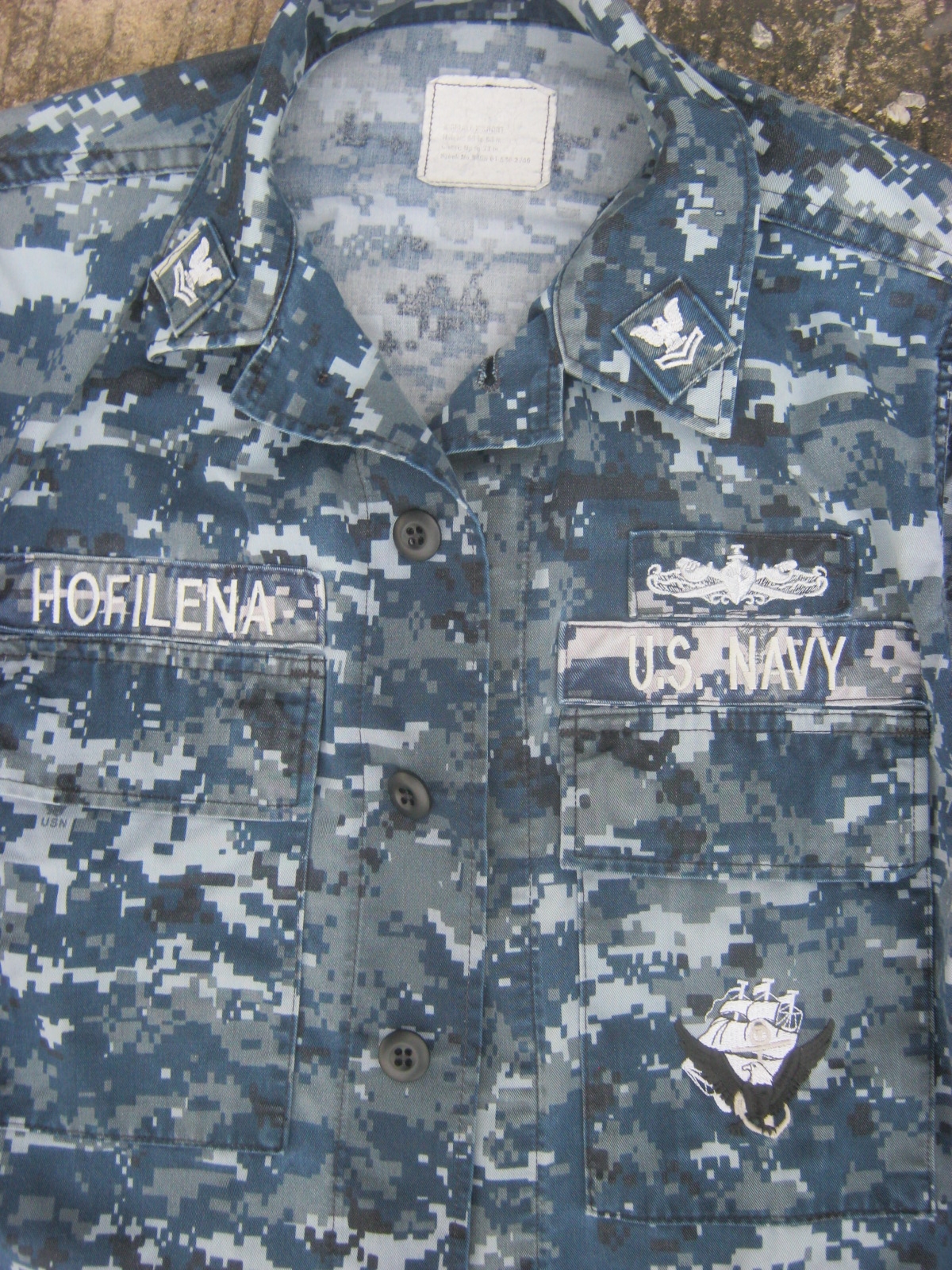 เสื้อทหารเรือสหรัฐ Xsmall Xshort