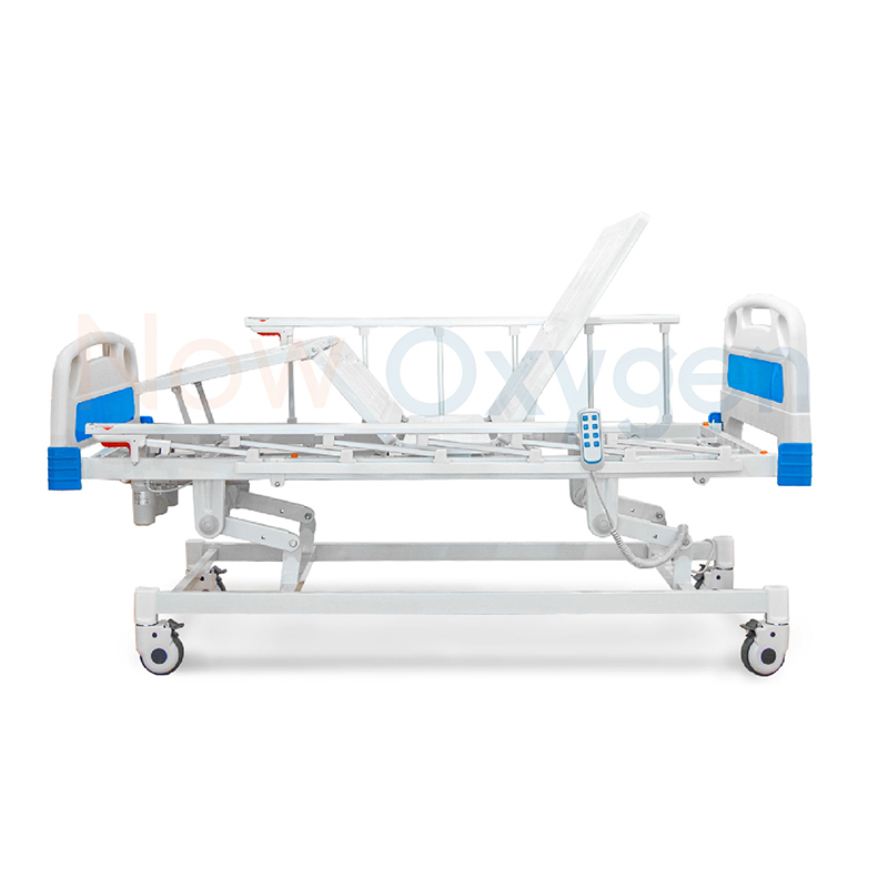 เตียงผู้ป่วย 4 ฟังก์ชั่น ระบบ Hybrid ใช้ได้ทั้งระบบไฟฟ้าและมือหมุน เวลาไฟฟ้าดับก็สามารถปรับด้วยมือหมุนได้ รับประกันศูนย์ไทย 6 ปี