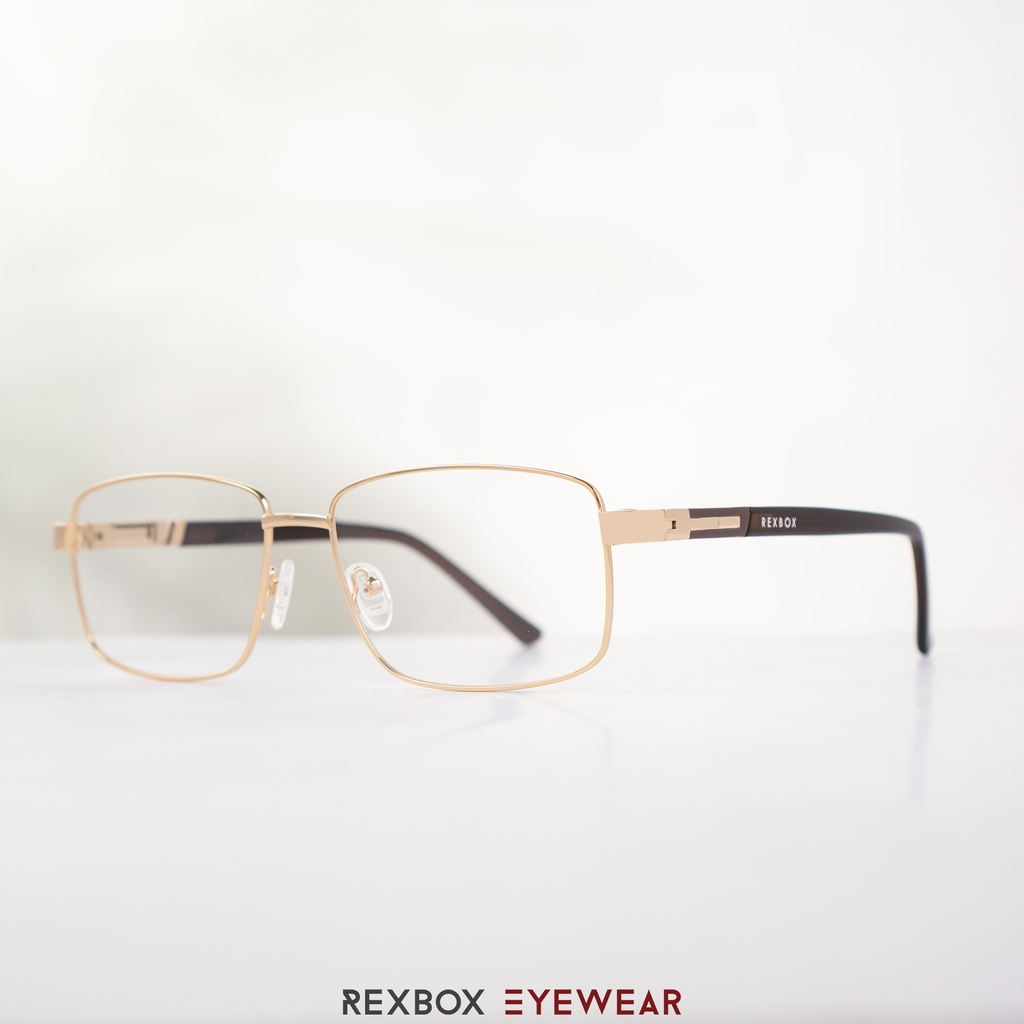 REXBOX | Steven สีทอง รุ่นกว้างพิเศษ กว้างขมับ 150mm เลนส์ 61mm