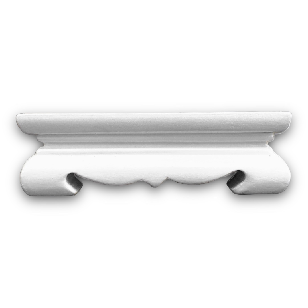 โต๊ะยอดแบบขาโค้ง สีขาว