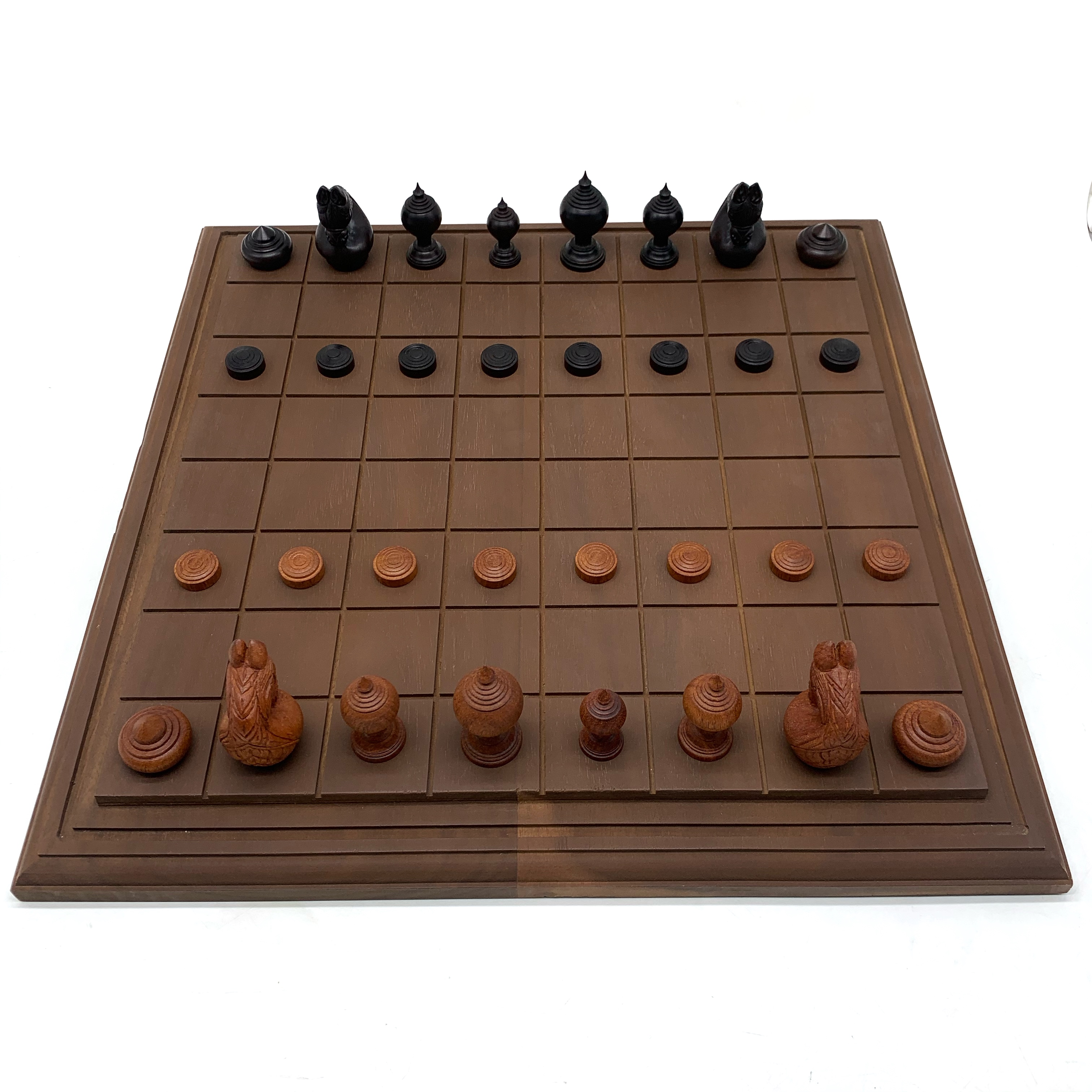 ชุดหมากรุกไทยไม้พฤกษ์(ตัวไม้หงส์มังกร2)