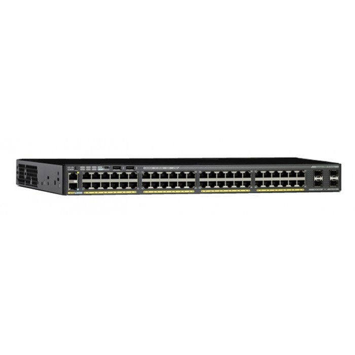 NEW, Cisco WS-C2960X-48LPS-L Catalyst 2960-X 48 GigE PoE 370W, 4 x 1G SFP, LAN Base