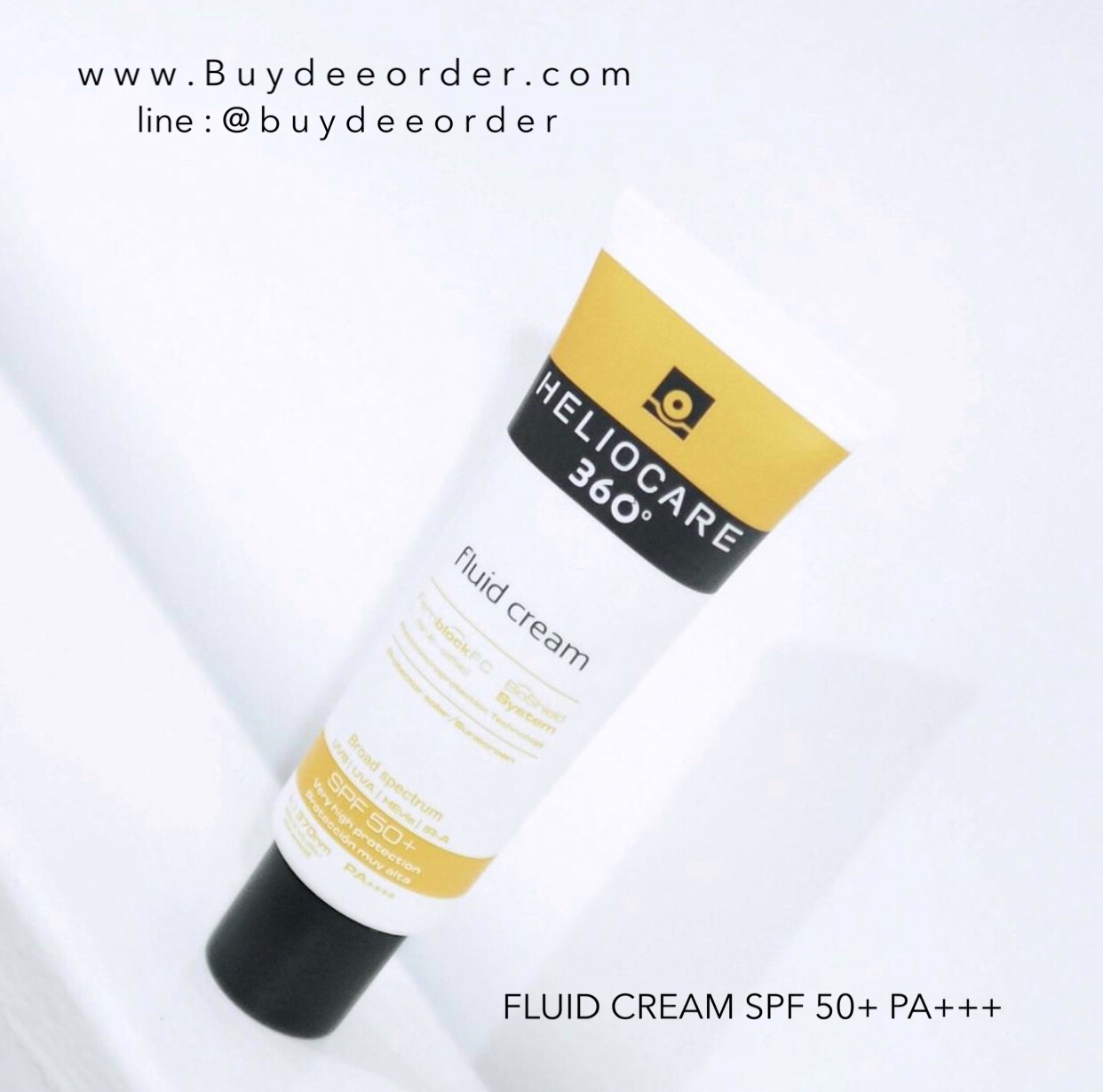 Heliocare 360° Fluid Cream SPF 50+ PA++++ 50ml. ครีมกันแดดคุณภาพดี สำหรับผิวธรรมดาถึงผิวแห้ง