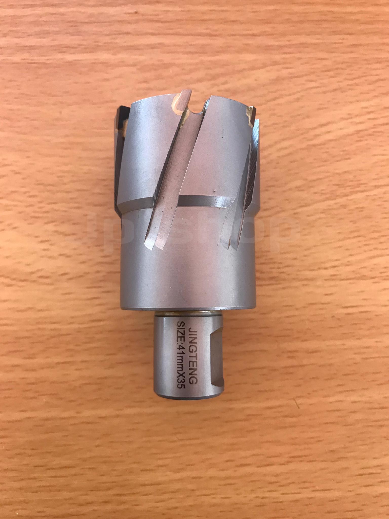 ดอกสว่านเจ็ทบอส แบบโฮลซอว์คาร์ไบสำหรับเจาะเหล็กหนา ด้วยสว่านแม่เหล็กไฟฟ้า ขนาด41*35 มม. #4135