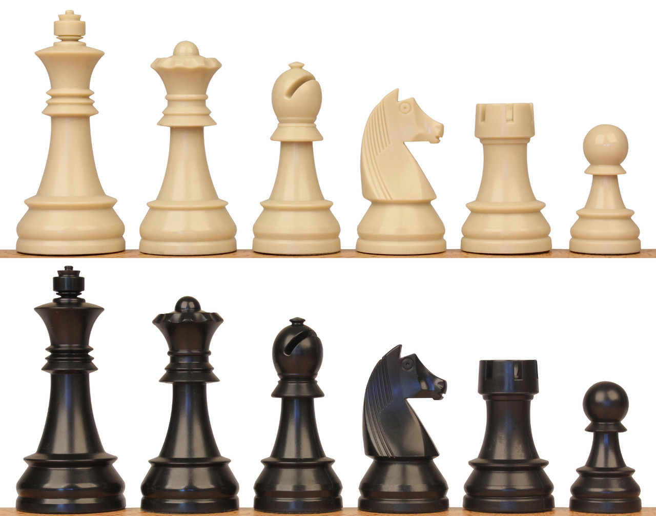 3 3/4" German Knight (Euro) Series Chess Pieces ตัวหมากรุกสากลเจอร์มันไนท์ยูโร (Non-Cross King Version)