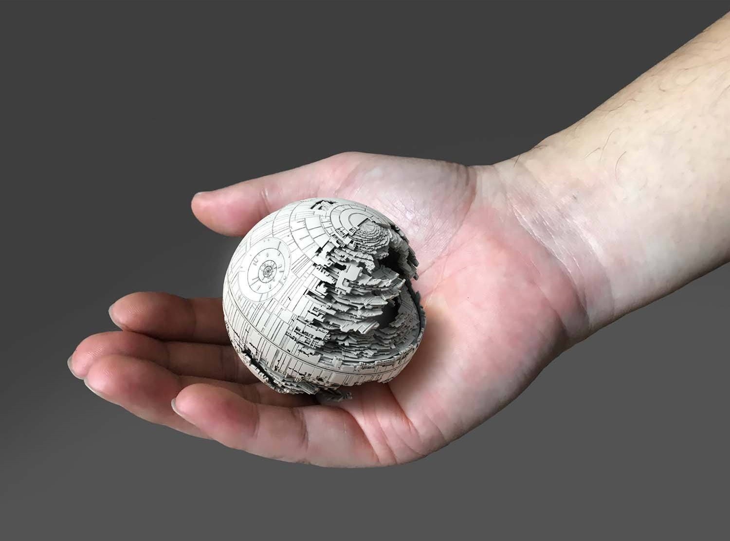 1/2700000 Death Star II and 1/14500 Star Destroyer BANDAI - Star Wars