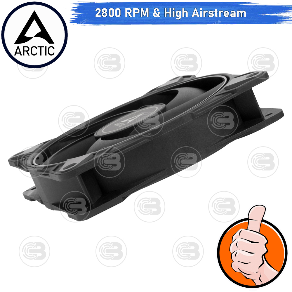 [CoolBlasterThai] ARCTIC P14 Max Black 2800 RPM (size 140 mm.) X5 Value Pack PC Fan Case ประกัน 6 ปี