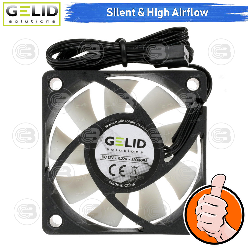 [CoolBlasterThai] GELID Silent 6 PC Fan Case size 60 mm. ประกัน 3 ปี (FN-SX06-32)