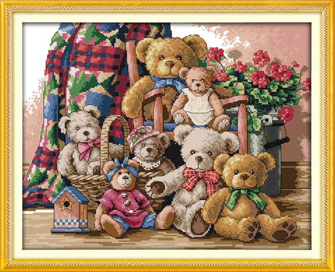 Teddy Bears (ไม่พิมพ์/พิมพ์ลาย)