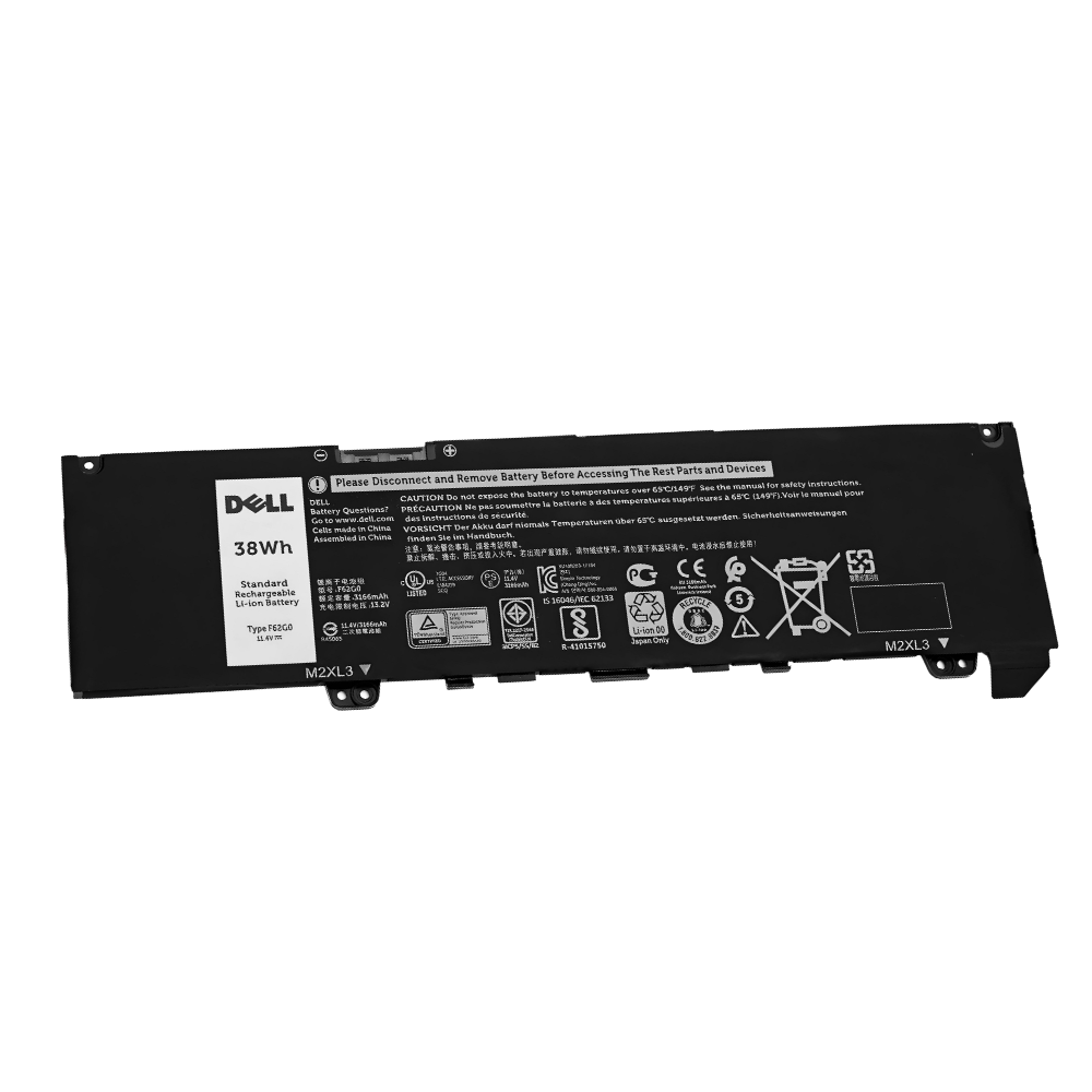 Battery Dell Inspiron 7386 2-in-1, 3-Cell 38Wh, แบตเตอรี่ Dell F62G0 ของแท้รับประกันศูนย์ Dell Thailand ราคาไม่แพง